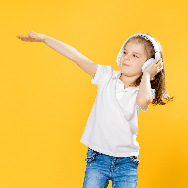 Silent Disco at a kids party in Bronx